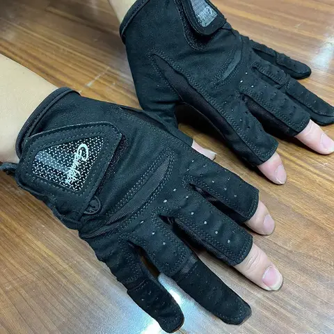 Gamakatsu Anti-Slip 낚시 장갑 내구성 낚시 손가락 보호기 통기성 UV 보호 반 손가락 스포츠 장갑
