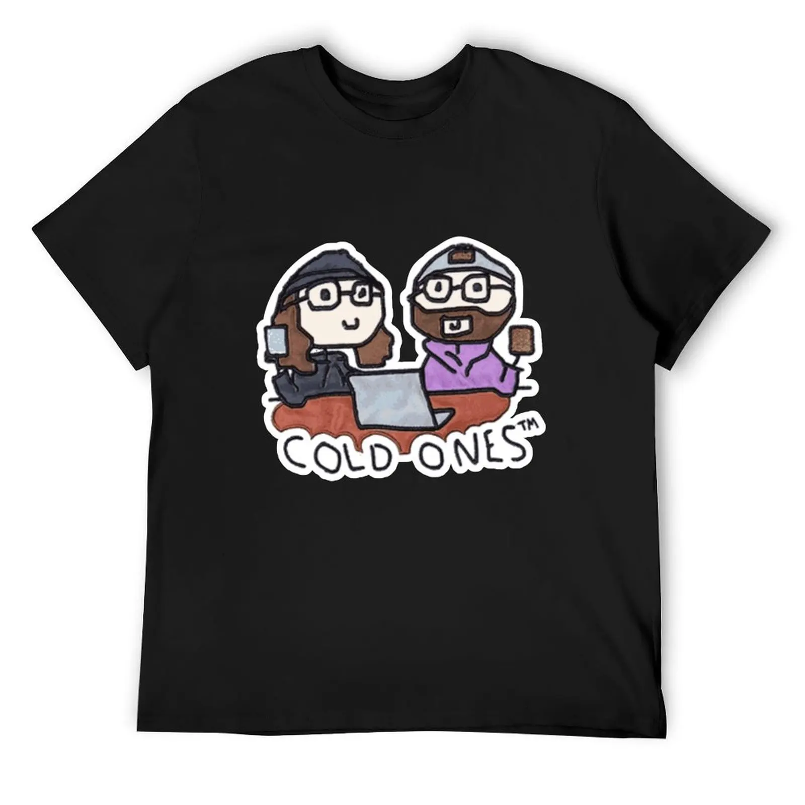 

Cold Ones Doodle T-Shirt graphic t shirts croswit shirt man boys animal print essential t shirt mens shirts graphic tee
