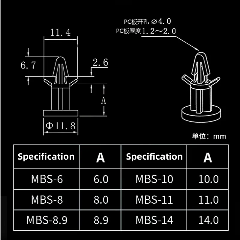 MBS Nylon Aeroplane Plastic Standoff Pillar Rack Moutherboard PCB Circuit Board Reverse Column Support Stand