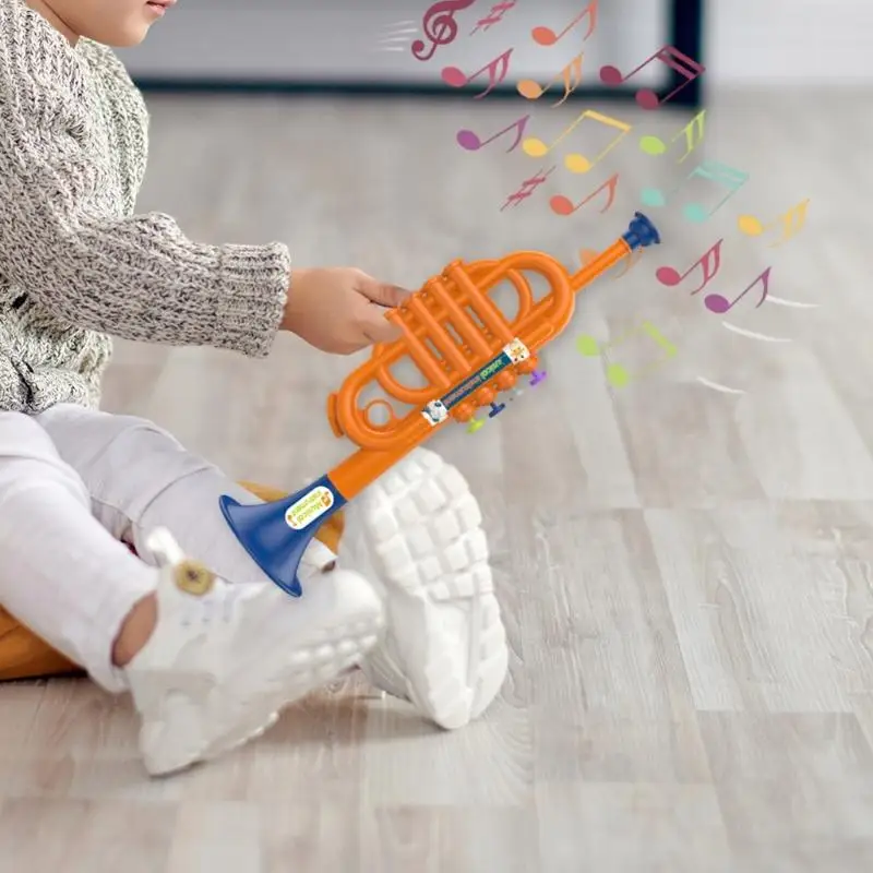 23GD Beginner Friendly Kids Trumpet Toy With Authentic Sound Fun Music Instrument Toy