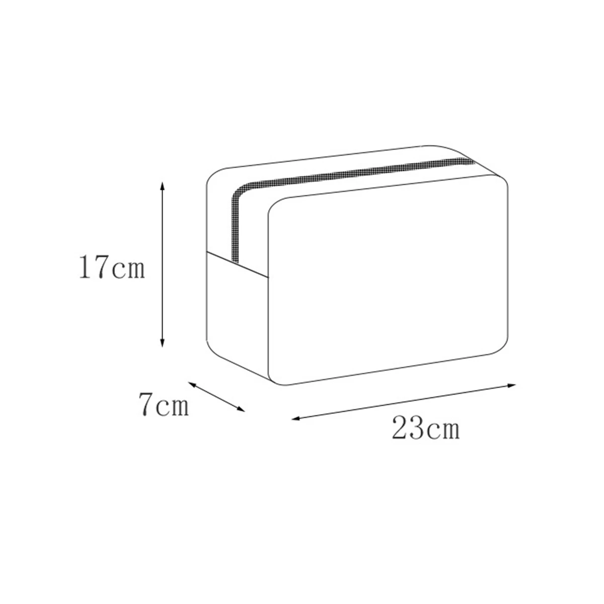 Nylon gewatteerde make-uptas, draagbare opbergtas met borduurgaren, multifunctionele toilettas met ritssluiting