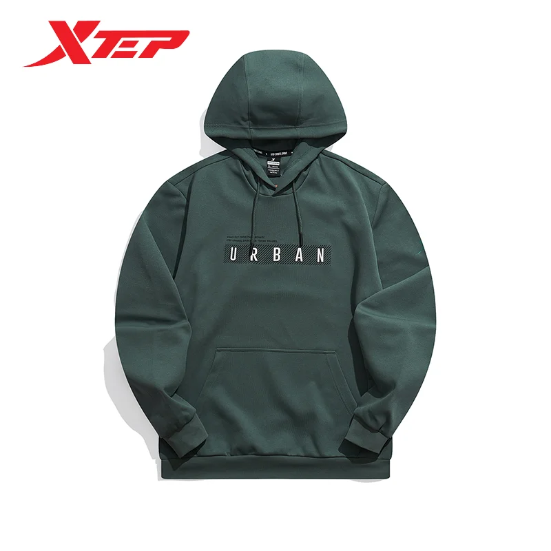 Xtep Pullover Hoodie For Men 2021 Autumn Life Style Comfortable Men\'s Sweatshirt Normcore Soft Casual Outdoor Tops 979329930068