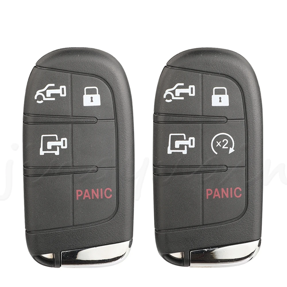 Jingyuqin Car Keyless Entry Remote Key Shell Cover 4/5BTN For Dodge Ram Promaster 1500 2500 3500 Auto Key Case Fob Replacement