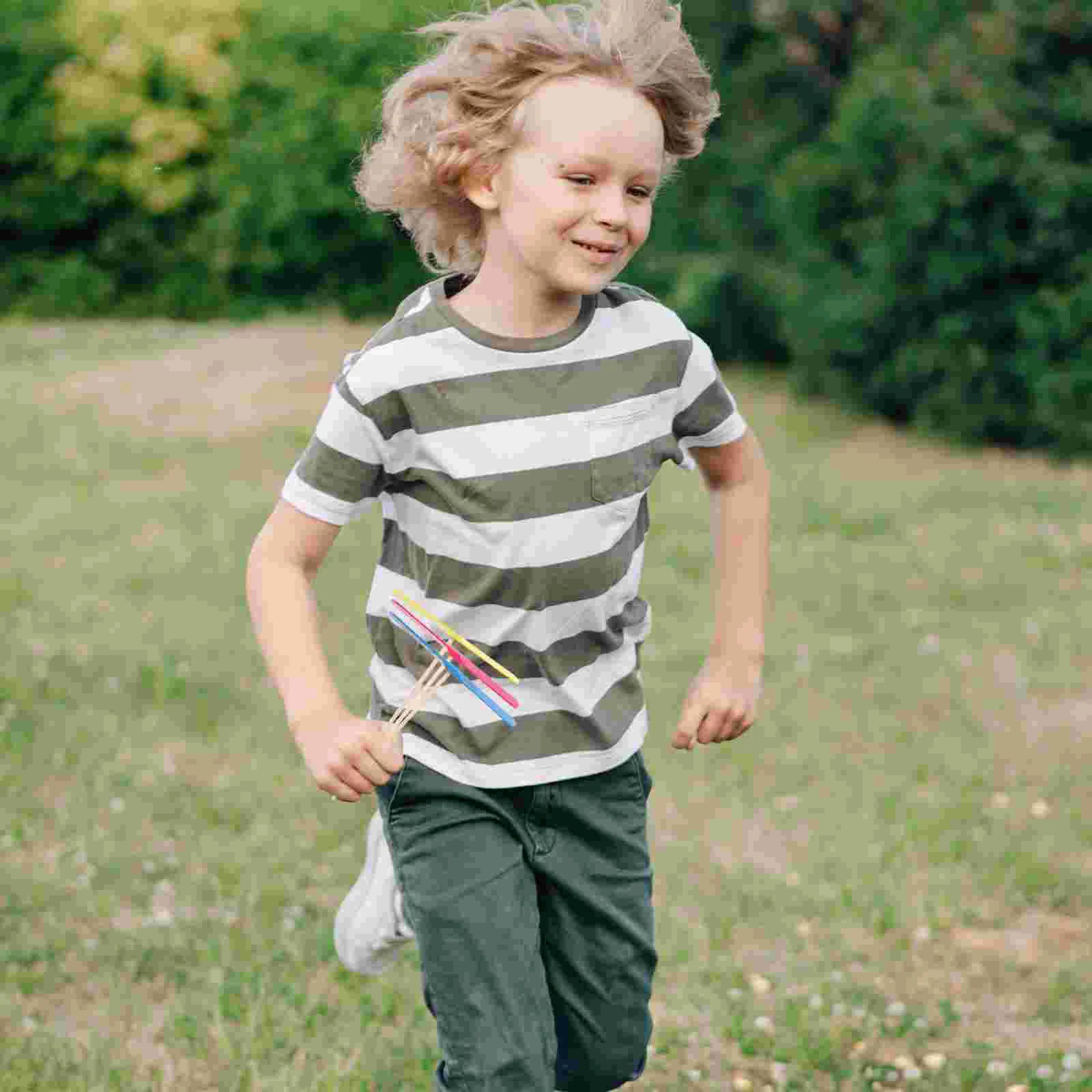 5 Pcs Kids Helicopter Toys Interactive Outdoor Flying Straight Hair