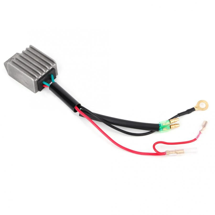 Motorcycle Voltage Regulator Rectifier for Yamaha 2 Stroke 15HP Outboard Motor Aluminium Alloy Voltage