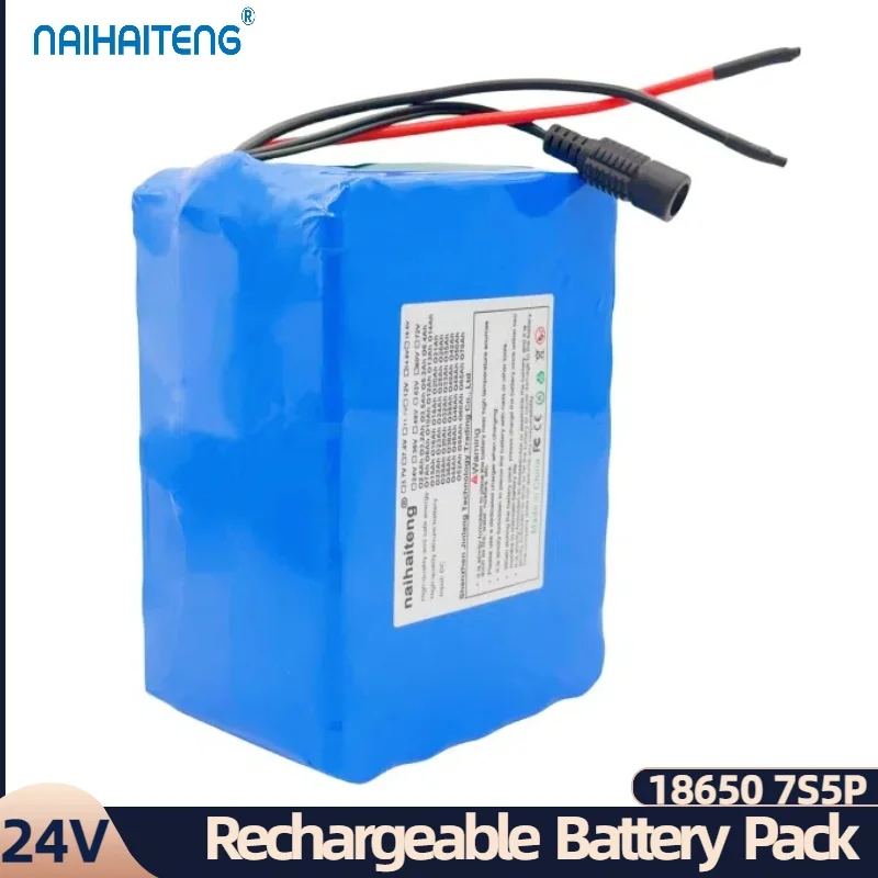 24V 14A 16A 20A 18650 7S5P Rechargeable Li-ion Battery Pack For E Bicycles Wheelchairs Below 500W New Customizable