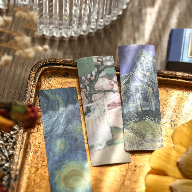 Mr. Paper 4 Styles50Sheets/bag Retro Creative Adzuki Bean Book Beautiful Starry Sky Character Forest Decoration Collage Memo Pad