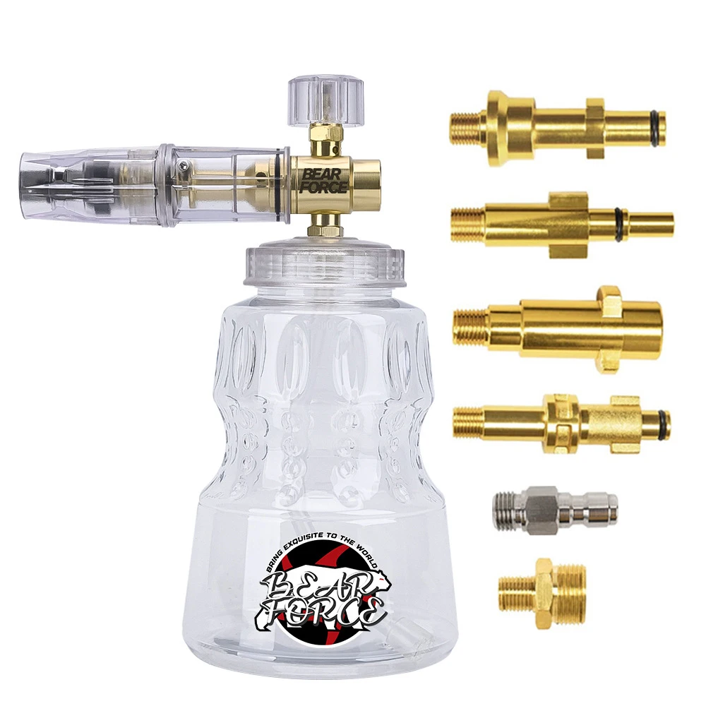 

Car Wash Snow Foam Lance 1000ml Pressure Washer Foam Cannon 1/4 Inch Connector for Karcher K M22 Nilfisk AR Blue Wash Machine