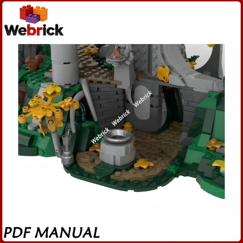 

Конструктор UCS Lothlorien MOC: Архитектурный набор для сборки «Природный убежище» в стиле фэнтези для коллекционеров