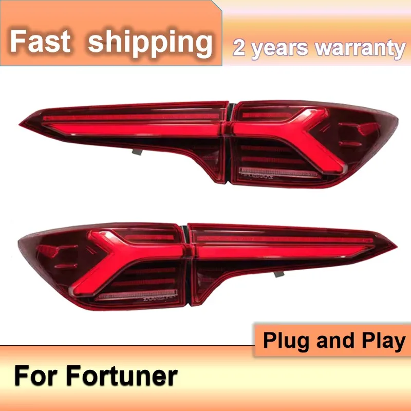 Car Accessories for Toyota Fortuner Taillight 2016-2021 Fortuner Tail Light Fortuner Rear Light Fog Brake Turn Signal