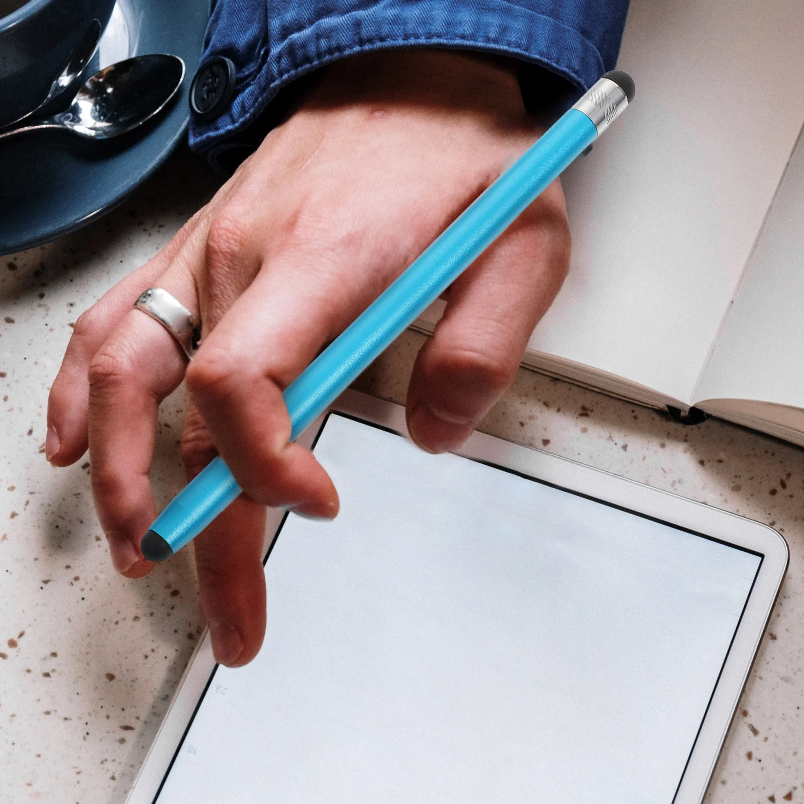 

4 шт., емкостные стилусы для сенсорного экрана, алюминиевые портативные, высокая чувствительность для смартфонов, планшетов, экранов, рисования