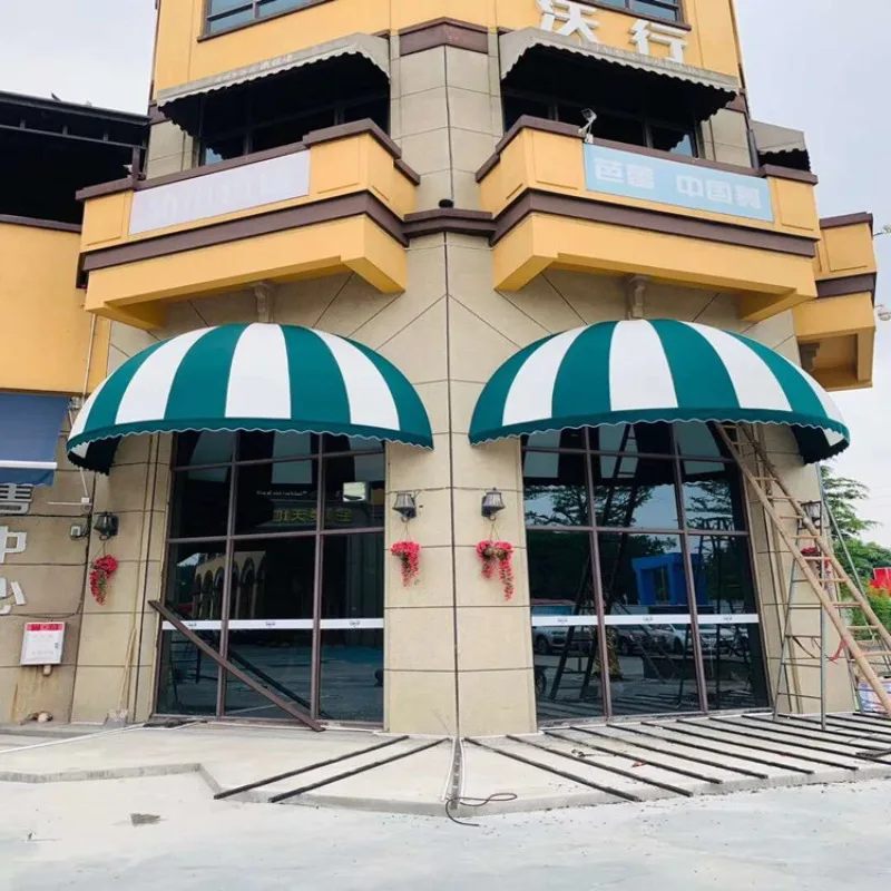 

French Awning Trapezoidal Fixed Canopy Decorative Canopy European Cafe Clothing Store Canopy