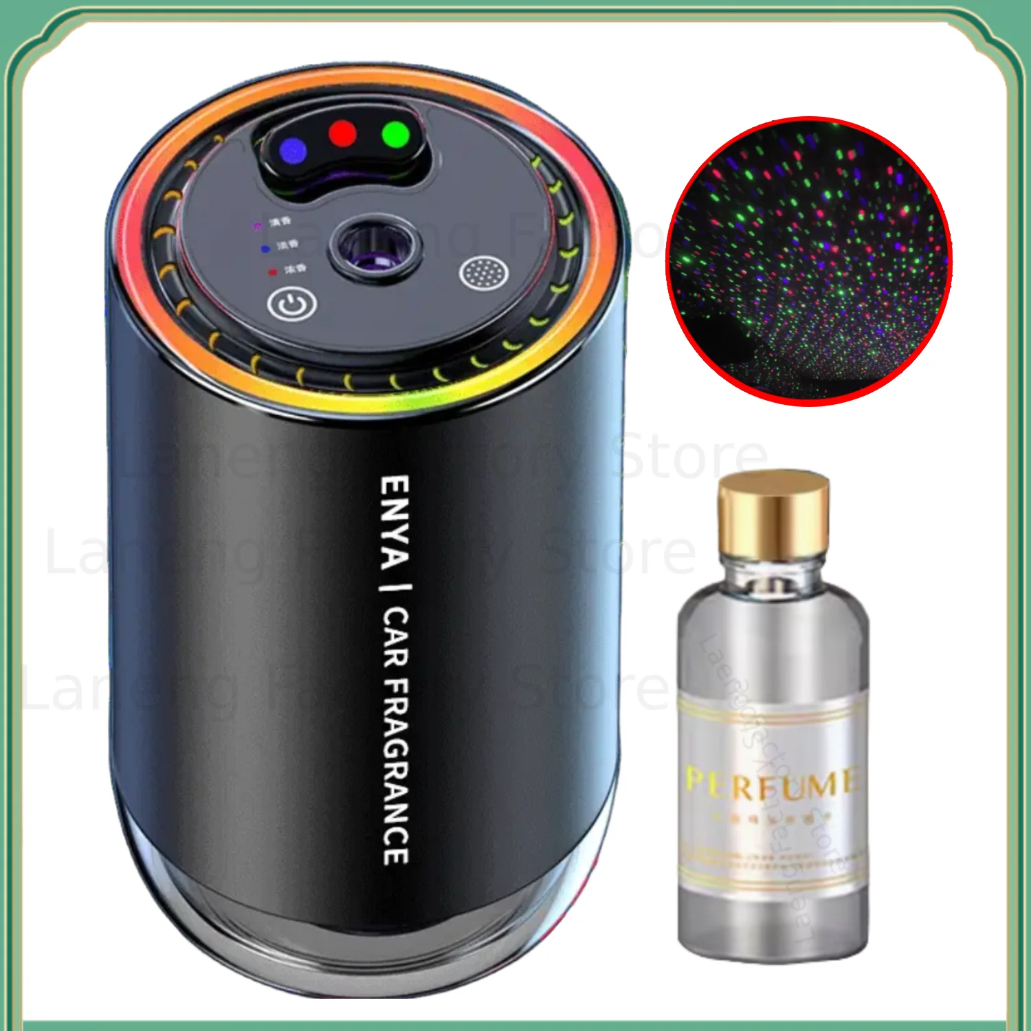 3 Color RGB Car Perfume Air Freshener Essential Oil Fragrance Diffuser Smell Distributor USB Aromatherapy Scent Air Refresher
