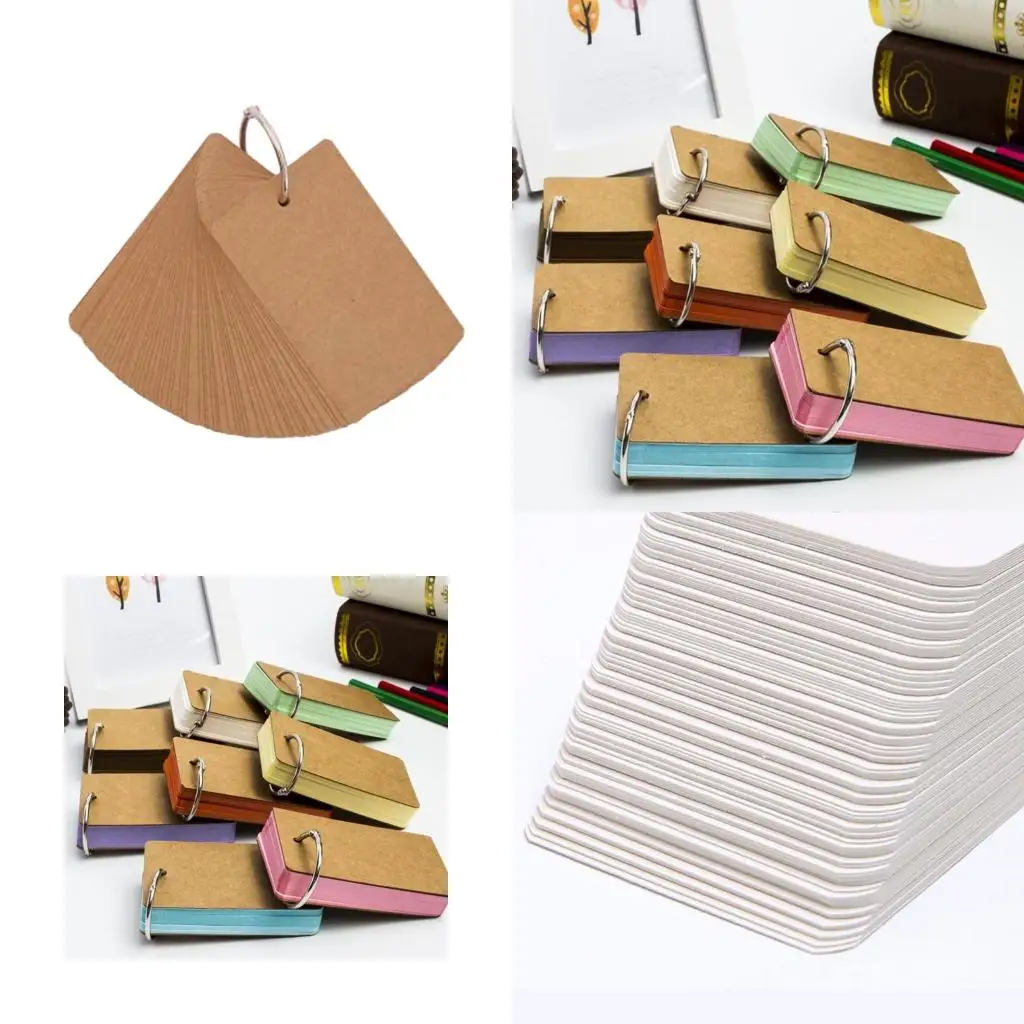 50-листов-нелинейчатых-каталожных-карточек-с-кольцами-для-переплета-Перфорированные-карточки-для-заметок-Учебная-карточка