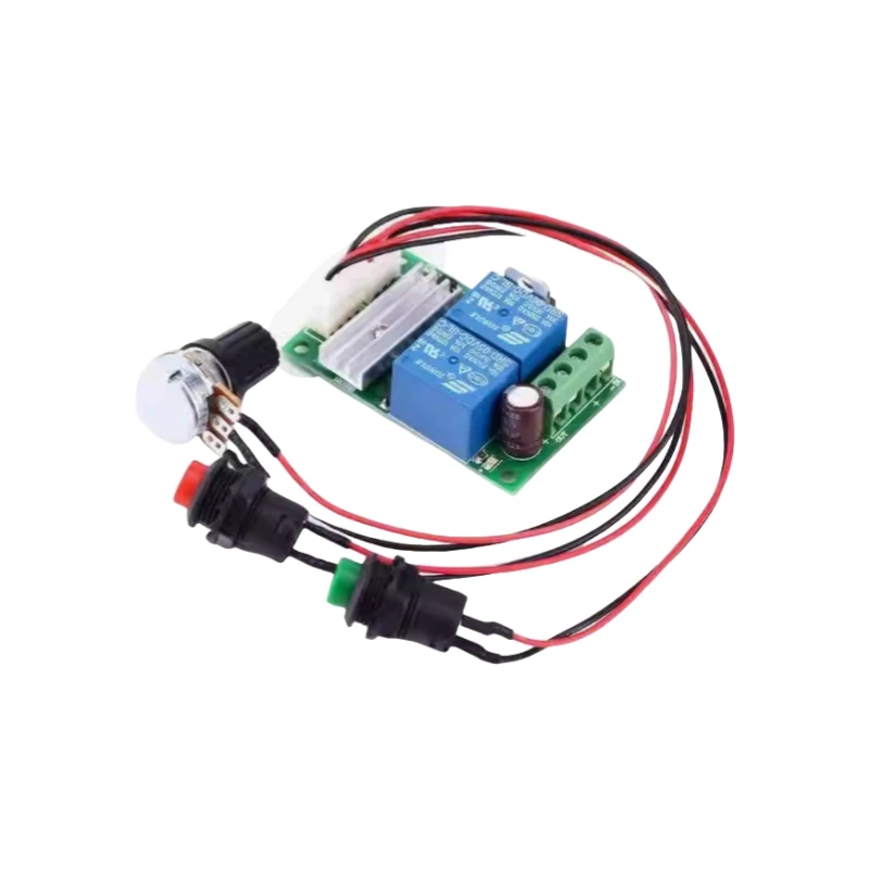 

PWM DC Motor Speed Controller 6V/12V/24V Forward/Reverse Switch with Button for Electric Actuator Motor