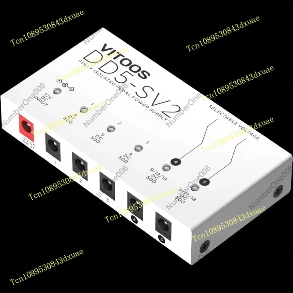 Fully Isolated Effect Pedal Power Supply High Power Digital Guitar Pedal PSU with Noise Reduction