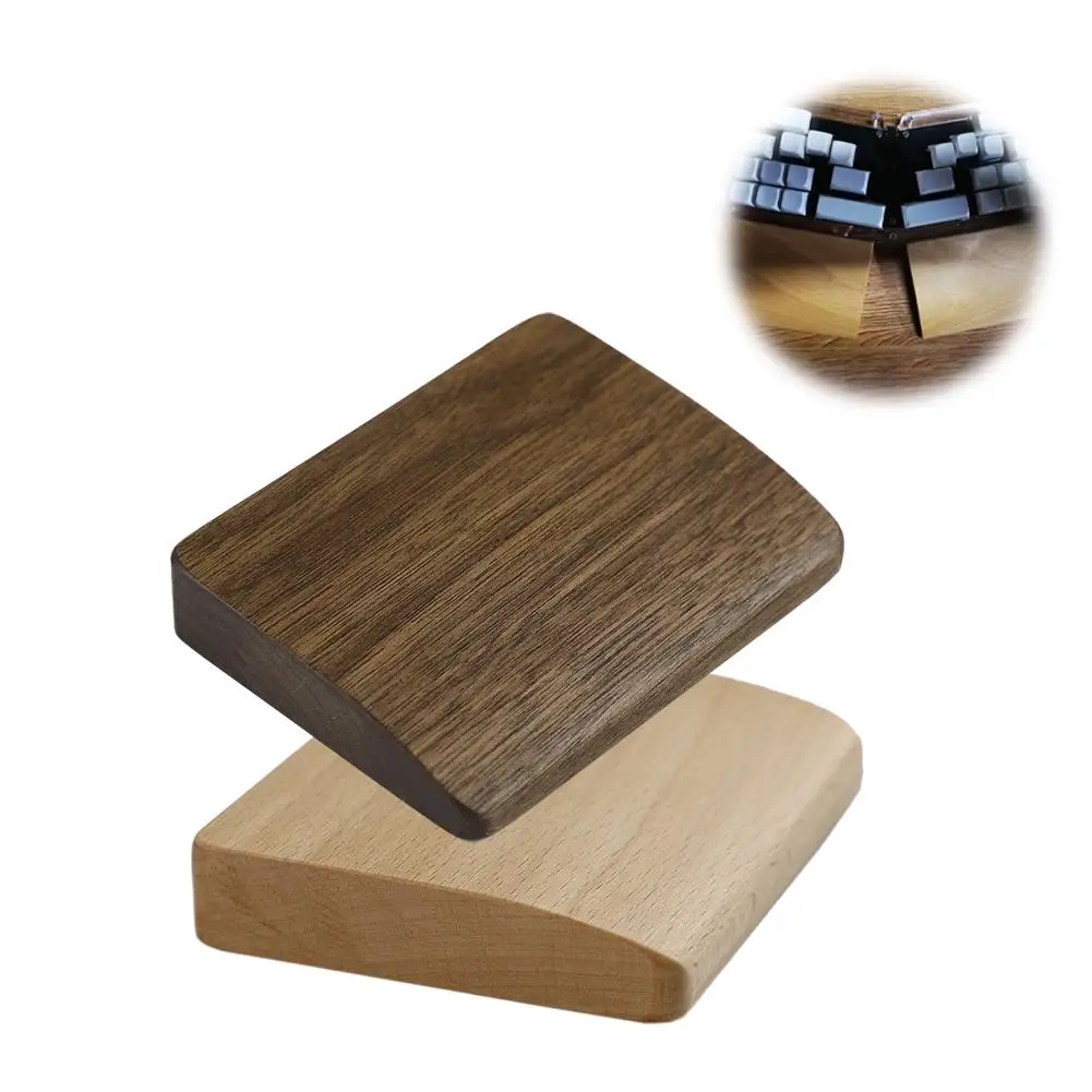 Wrist Brace Wooden Small Hand Keyboard Keyboard Walnut Personality Rest Keyboard Game Hand Portable Mechanical Small Y0C0