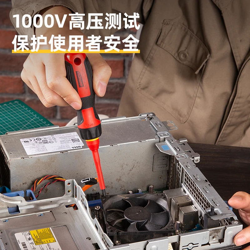 Imagem -02 - Deli-isolados Chave de Fenda Household Circuit Tool Kit Corrente Isolada Eletricista Cross Plate Edge Tool