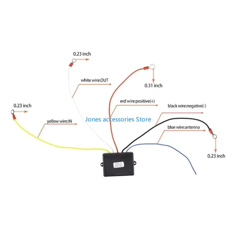 

W8KD Беспроводная лебедка с дистанционным управлением, приемник 12 В, простая в использовании трубка