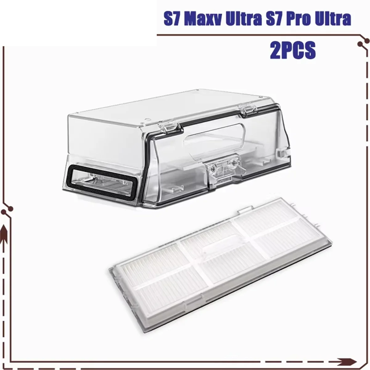 FZFZ 교체 먼지 상자 S7 S70 S75 T7s Plus T7s S7 Plus 로봇 진공 청소기 예비 부품 쓰레기통 액세서리