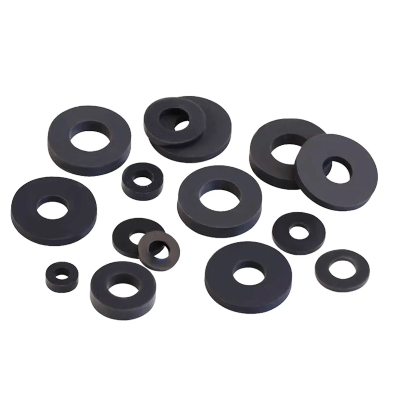 20/100pcs M3 M4 M5 M6 M8 M10 Silicone Screw Gasket Rubber Round Flat Washer Vibration Damping Waterproof Seal Gasket Thick 1-4mm