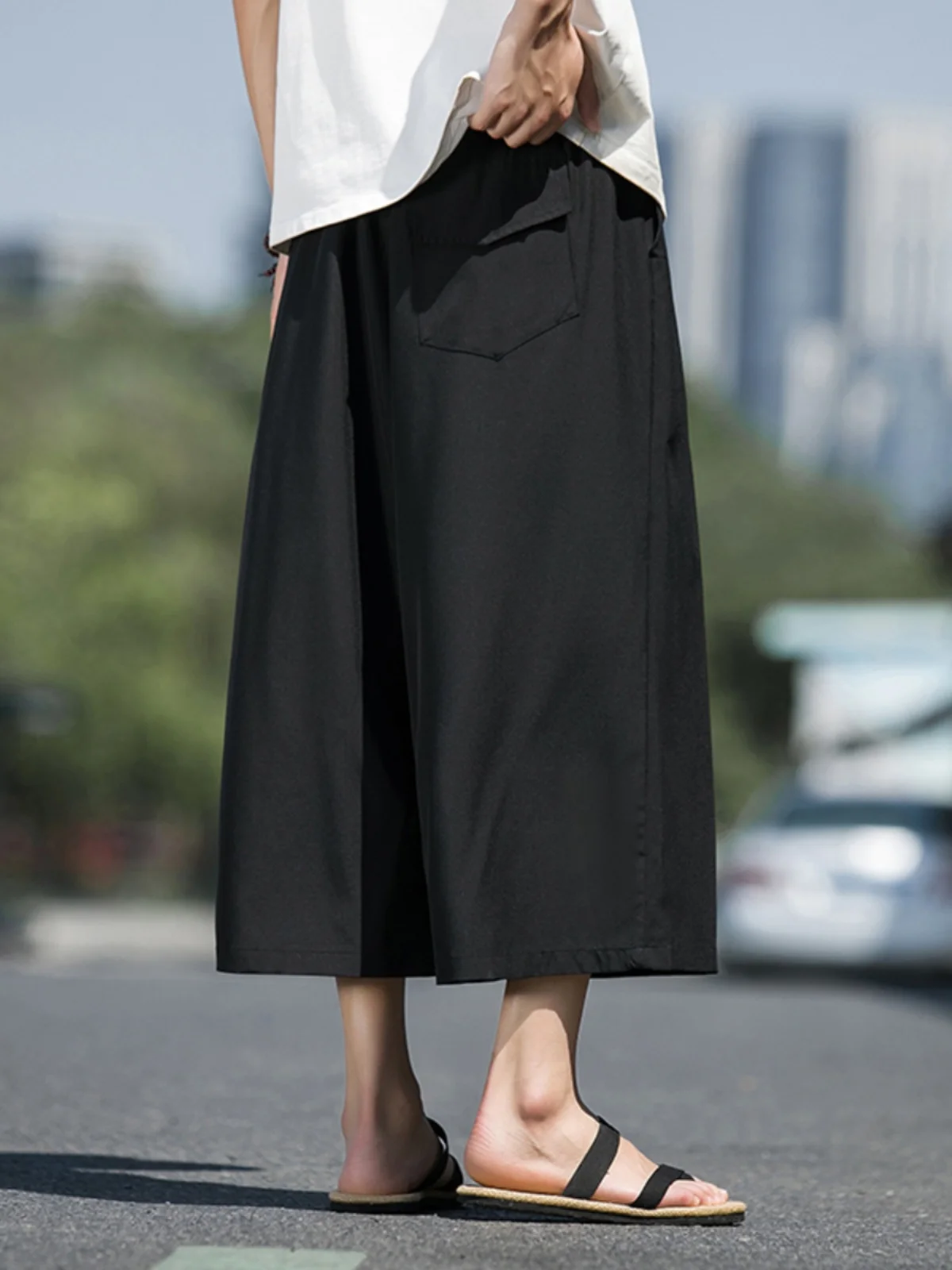 

Летние новые широкие брюки из ледяного шелка, повседневные пляжные мужские шорты больших размеров, в национальном стиле, хип-хоп, ретро, из полиэфирного волокна