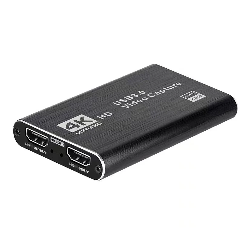 Carte de capture vidéo avec sortie en boucle, compatible HDMI vers USB 3.0, statique pour PC, Xbox, PS3, jeu, diffusion en direct, 1080P, 60Hz, 4K