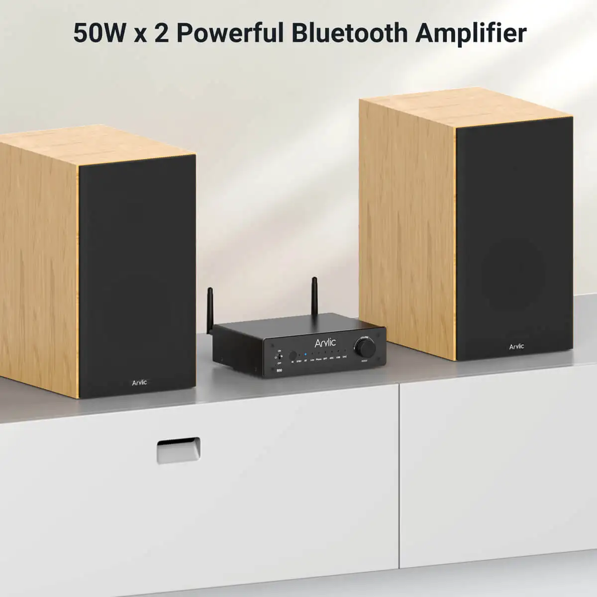 Imagem -05 - Amplificador de Áudio sem Fio Transmissor de Acrílico Receptor Aptx Adaptador de Áudio hd para Tvs Fones de Ouvido em Casa e Estre B50 Bluetooth 5.2