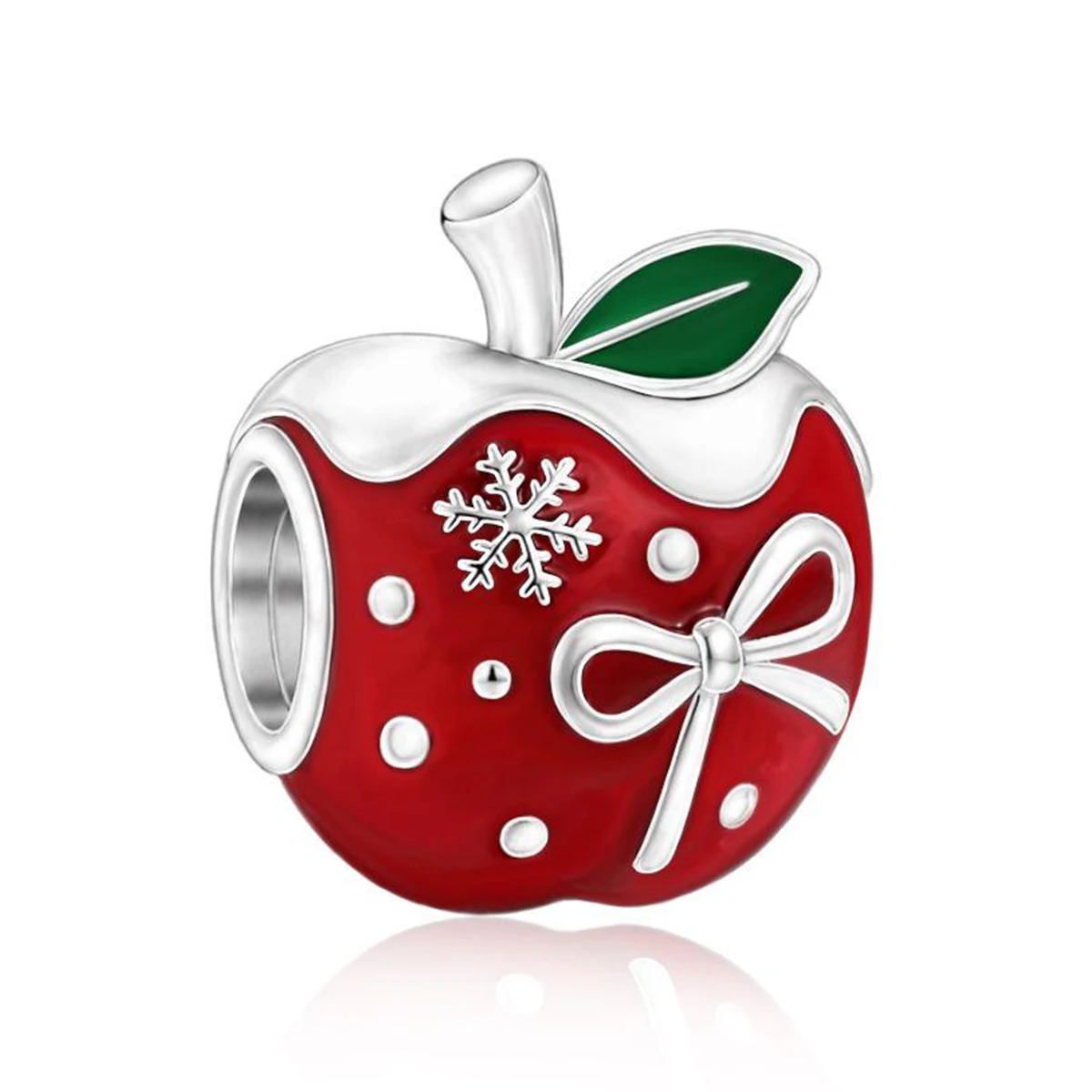 Pan Charms Schneemann, Weihnachtsmann, Rentier, Pinguin, Bär, Geschenkbox-Anhänger, Charm für Heiligabend, Familien- und Geburtstagsgeschenk, Schmuck für Sie, Frauen