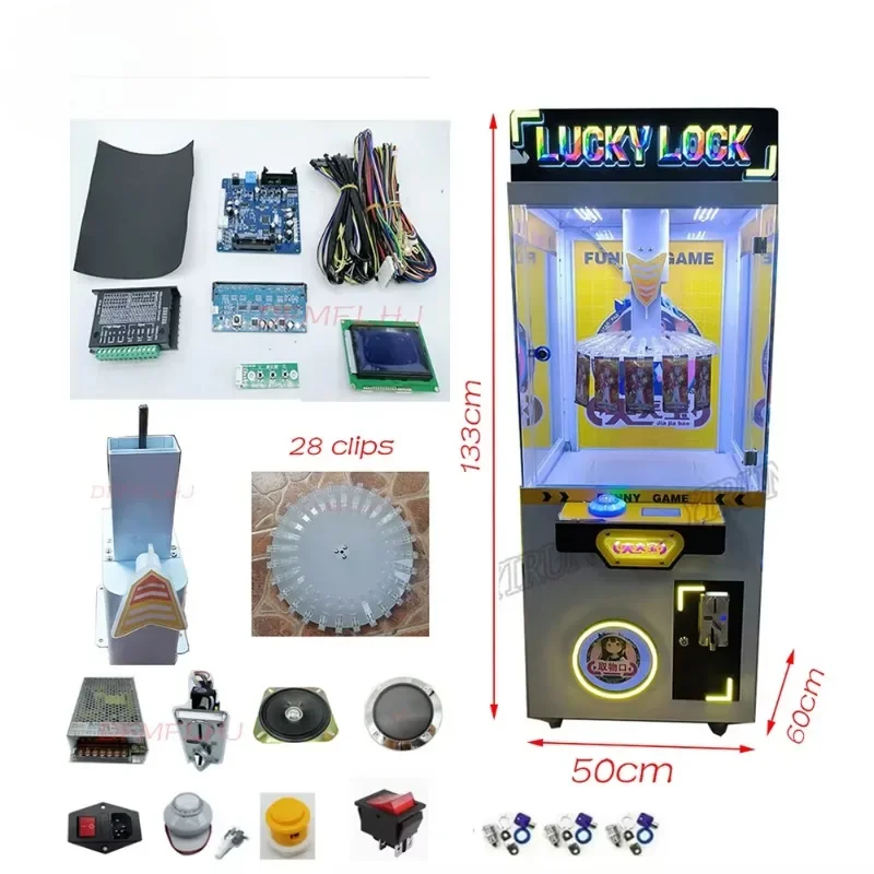 Machine kit motherboard Coin-Operated Commercial Indoor Vending Machine for Key Chains Dolls Toys Cards Gifts Single Lucky