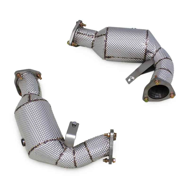 

BSK Exhaust Catted Header Downpipe for Q7 3.0T 2011-2021 SS304 Pipes Muffler Free Flow Pipe Exhaust System With Catalyst