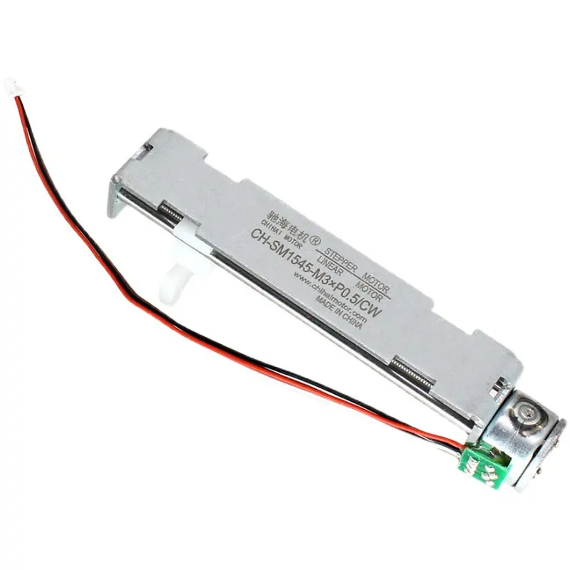 Permanent Magnet Stepper DC Linear Motor Push Rod, Small Electric Reciprocating Guide Rail, Gimbal Motor, Load Capacity 200g