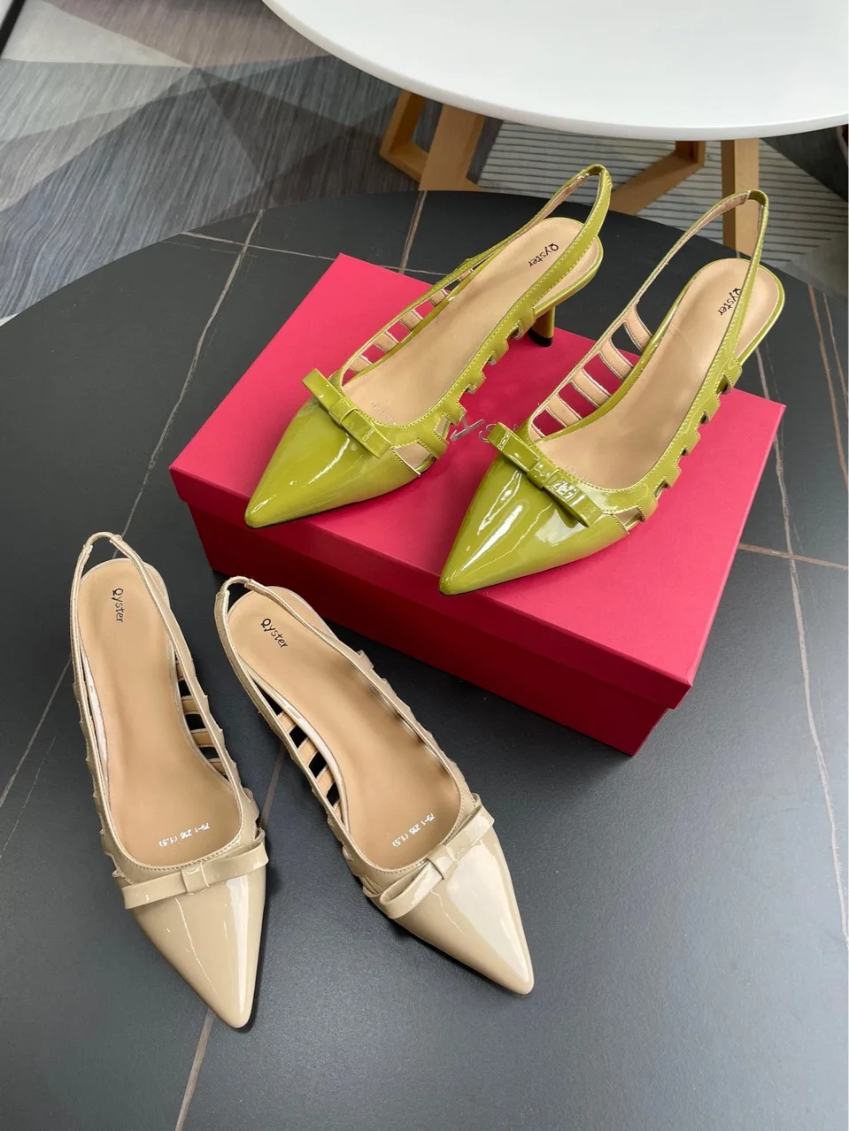 

Solid Color Ladies Stilettos Summer Butterfly Knot Fashion Women Shoes Pointed Toe Sandal Thin High Heel Office Zapatillas Mujer