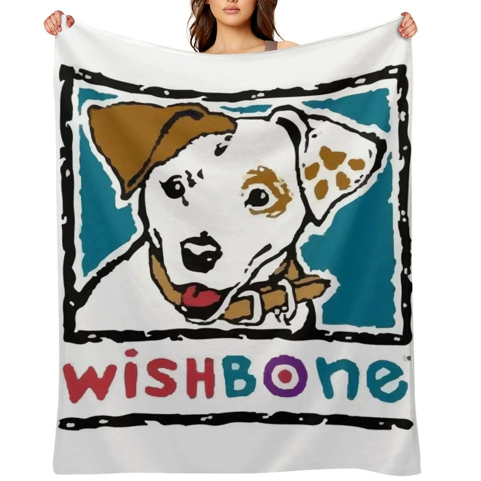 

Wishbone Throw Blanket Furry Summer Beddings Shaggy Flannel Fabric Blankets