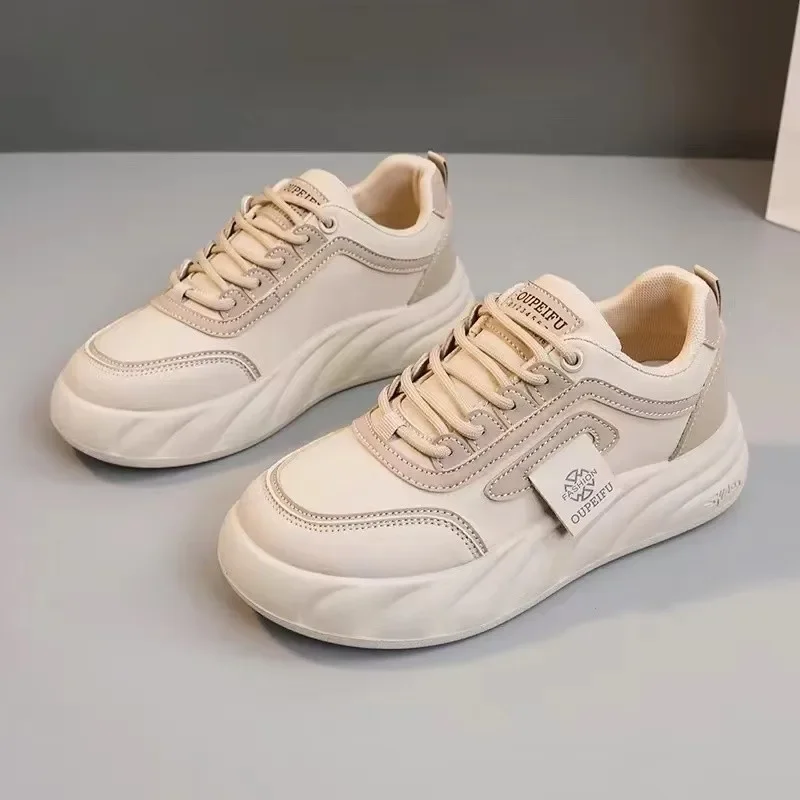 Zapatillas de deporte con plataforma vulcanizada para mujer, zapatos deportivos informales de diseño, cómodos, a la moda, para primavera y otoño