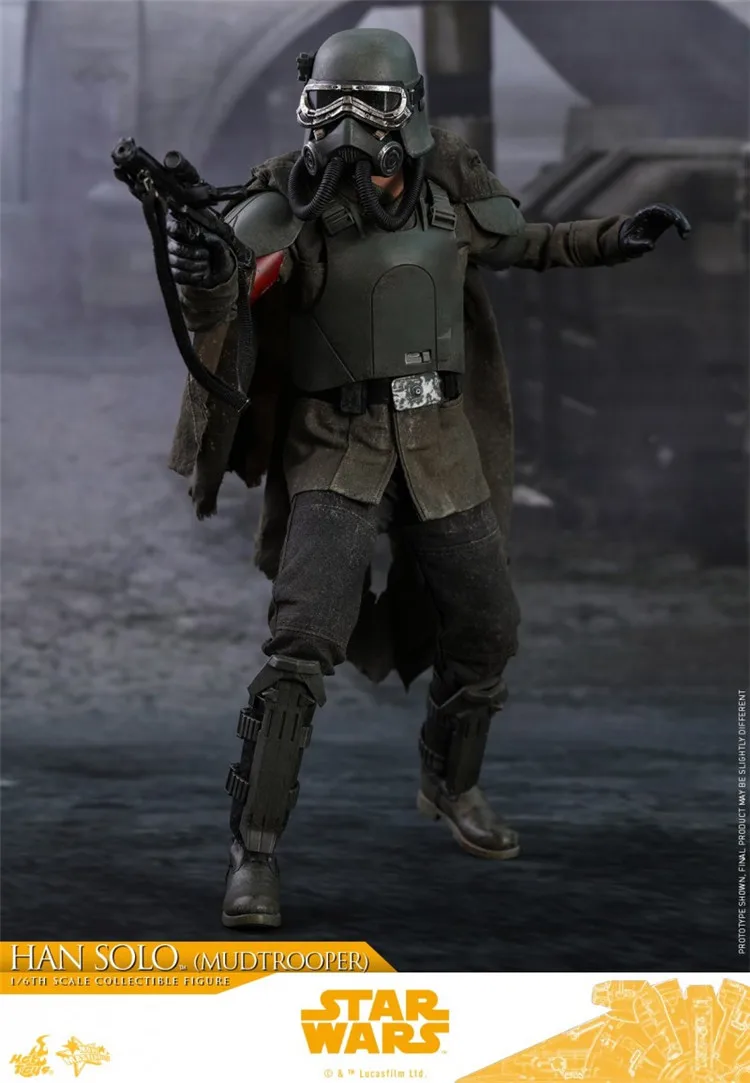 Original Hot Toys Star Wars Figures HAN SOLO Mudtrooper Action Figures 1/6 Collectible HT MMS493 Statue Doll Model Collection