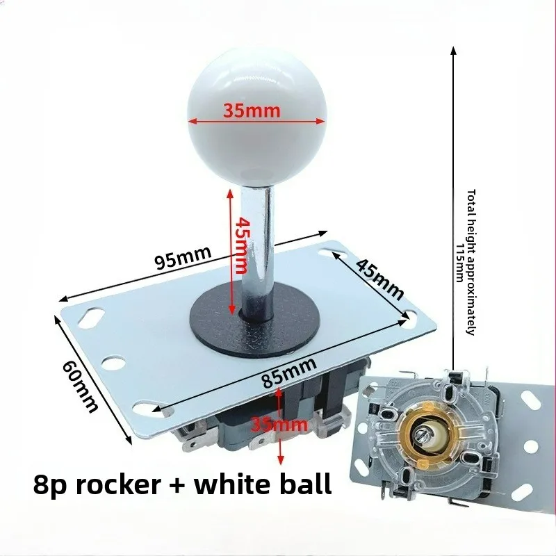

Long Handle Sanwa Arcade Joystick 45mm for Moonlight Treasure Box Game Machine