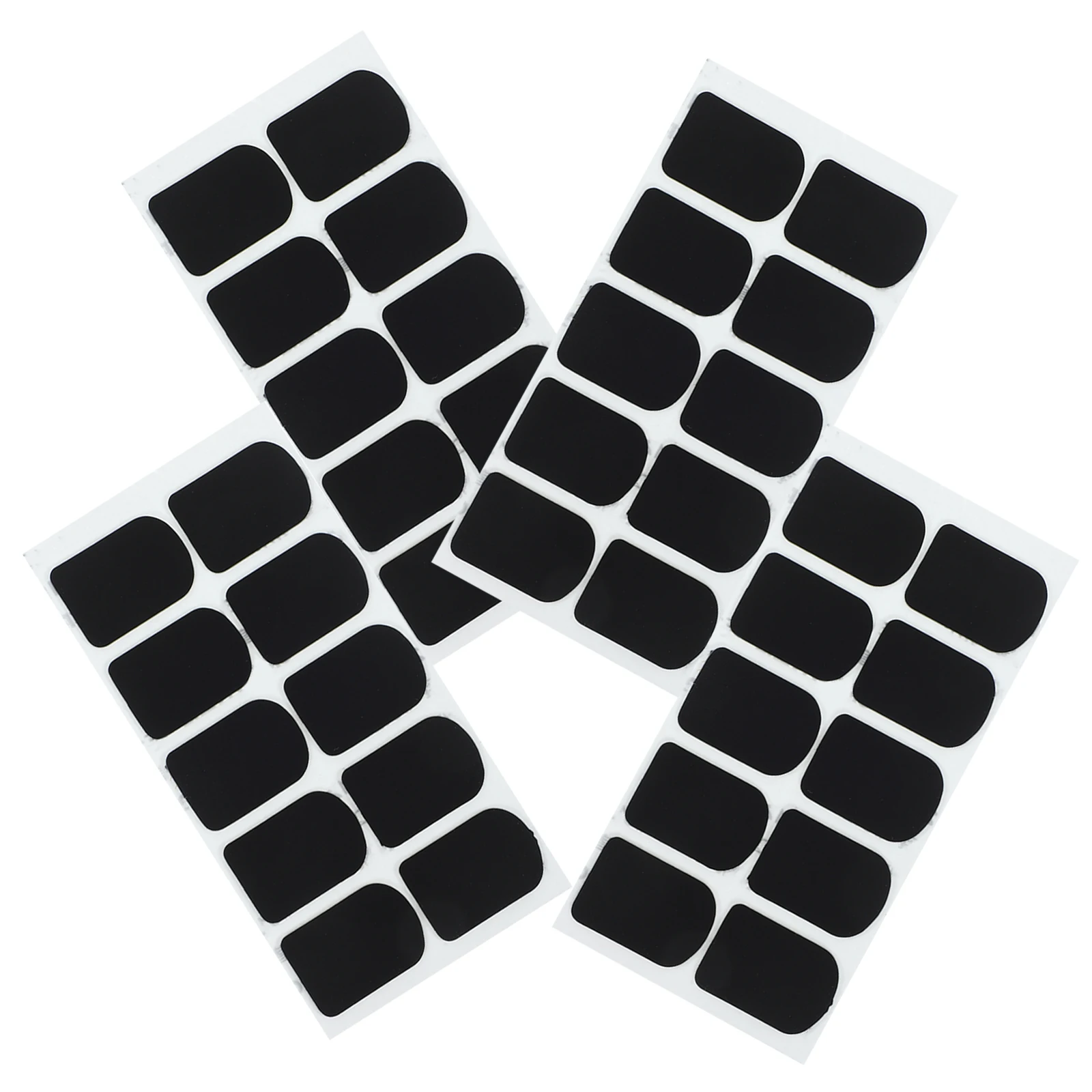 

4 Sheets Silicone Tooth Pad Saxophone & Clarinet Mouthpiece Pads Alto Dental Stickers Silica Gel