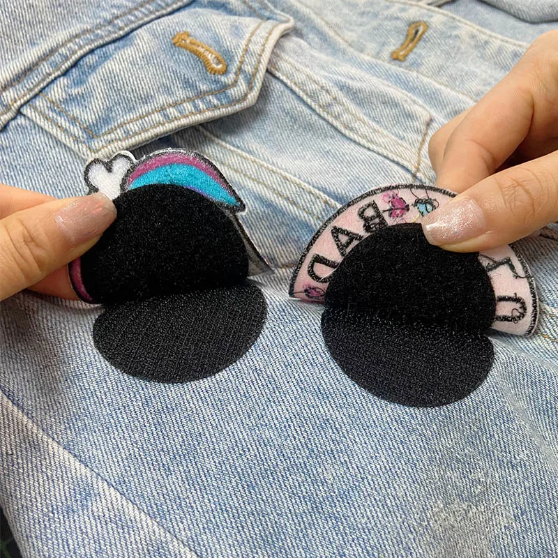 Prajna Rock Shark Embroidered Patches On Clothes Hook Loop Punk Animal Patches For Clothing Stickers Cartoon Sewing Patch Badges
