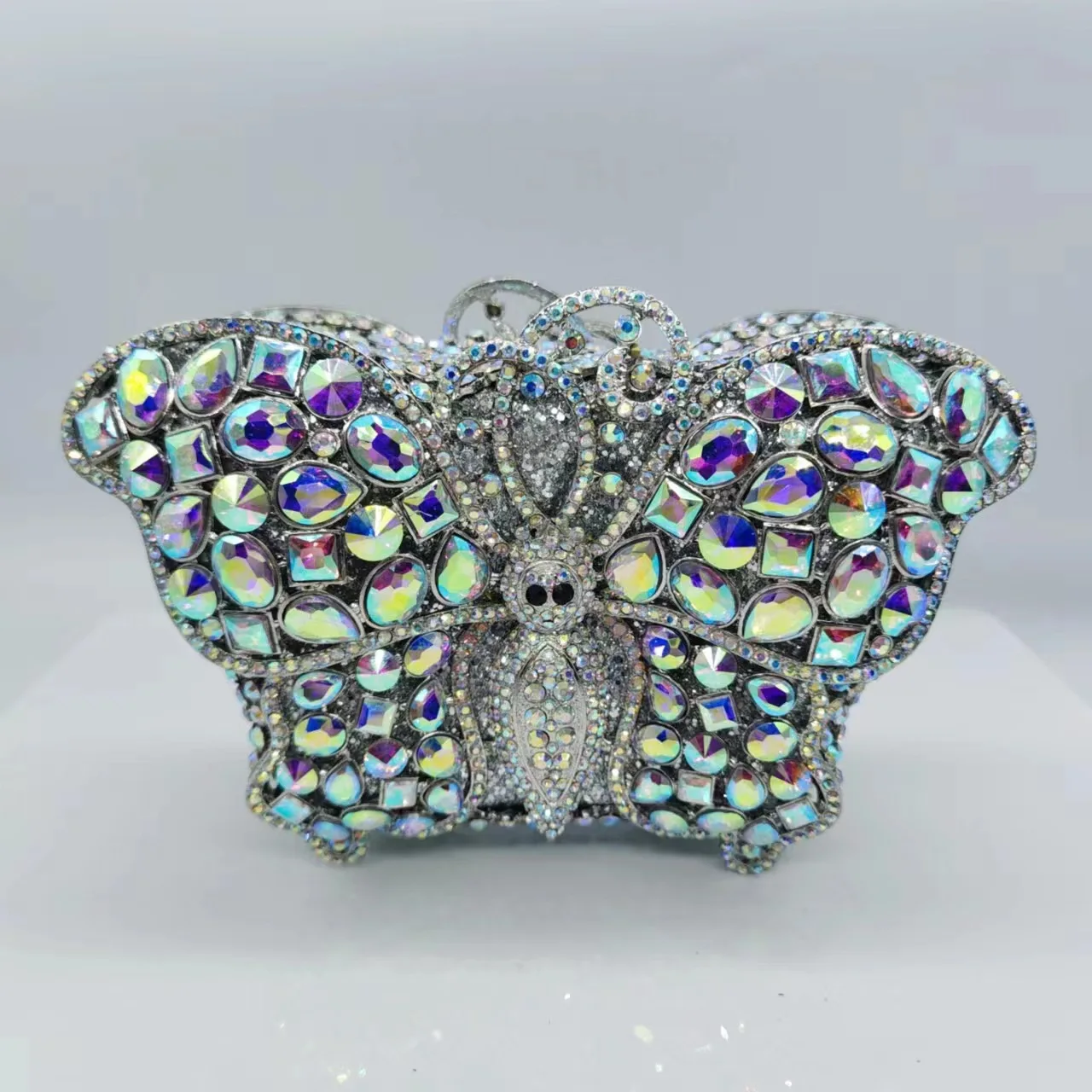 

Butterfly Diamond Dinner Bag Banquet Full Diamond Clutch Luxury Stone Clutch Borse Lusso Firmate Sac À Main Femme Luxe De Marque