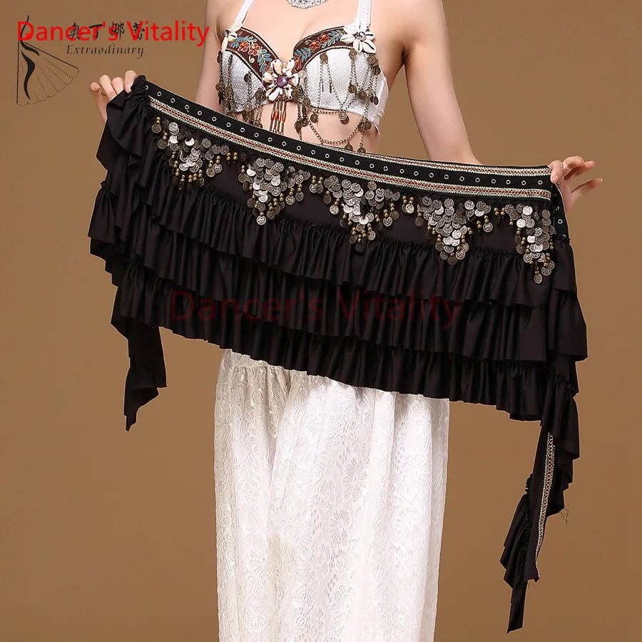 Dancer\'s Vitality 3 Color Belly Dancing Belt for Sale BellyDance Coins Hip Scarf Belly Dance Tribal Dance Belt