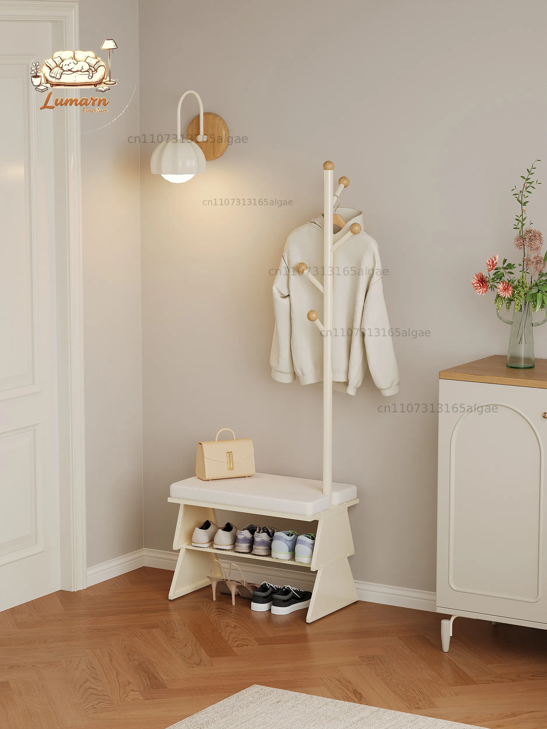 Entry door shoe change stool hanger integrated door household
