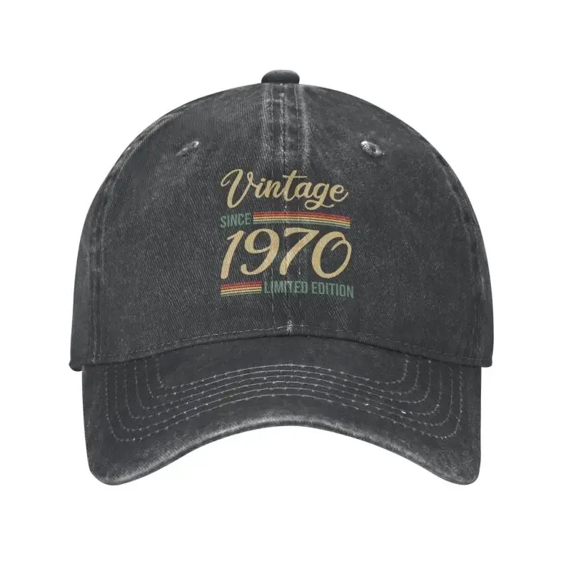 Fashion Cotton Vintage Since 1970 Limited Edition Baseball Cap Women Men Personalized Adjustable Unisex Dad Hat Outdoor