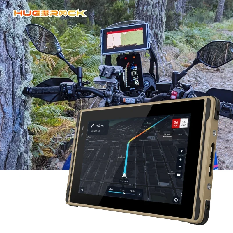 Ip68 Waterproof 2600 Nit Ultra Bright Display Cheap Computer Rugged Android Tablet Pc for Drone Outside Sport Hugerock X7 8+128G