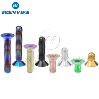 Wanyifa Titanium Bolt M4/M5x8 10 12 15 20 25 30 35 40mm Countersunk Torx Head with \