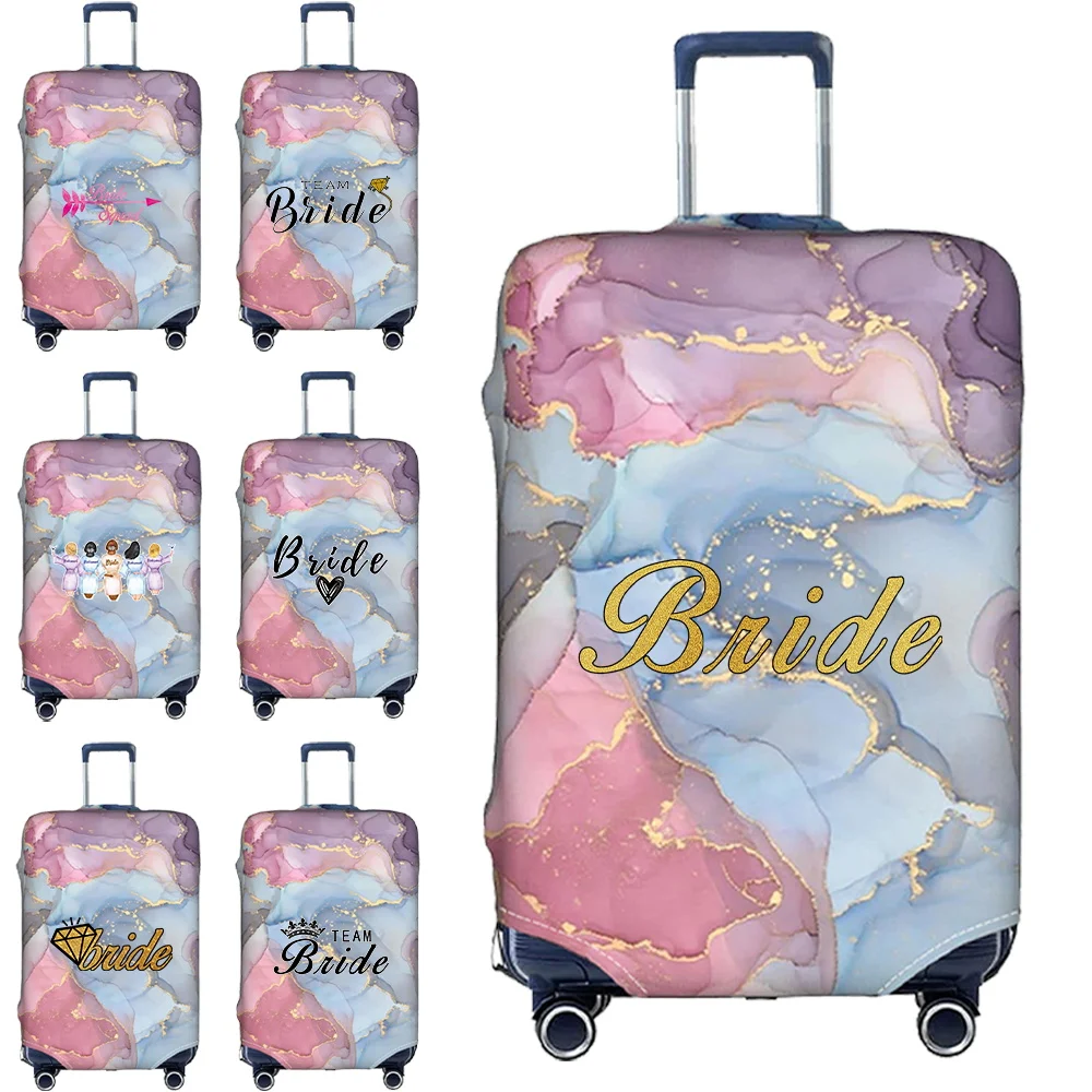 Portable Elastic Luggage Protective Cover Simplicity Dust Cover Anti-Scratch Protective Bride Pattern Series Travel Accessories