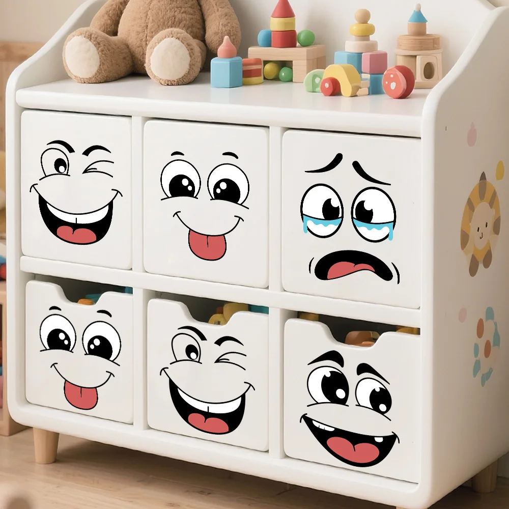 Funny Expressions Wall Stickers For Kids Rooms Girl Bedroom Home Wardrobe Wall Decor Self Adhesive Vinyl Sticker Wallpapers view 5