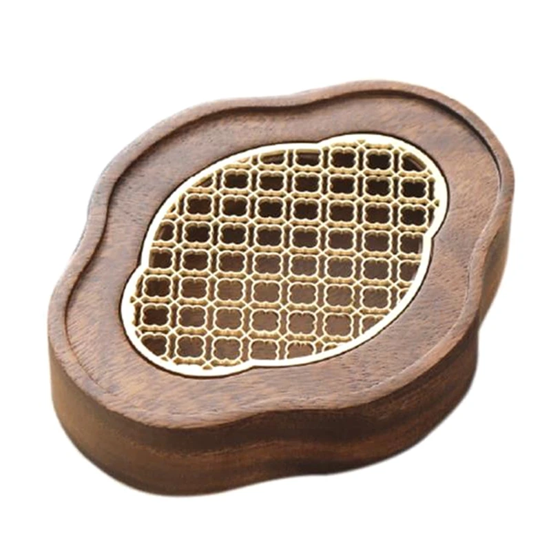 Mini Solid Wood Tea Tray Chinese Style Retro Water Storage Pot Holder Portable Outdoor Travel Small Dry Bubble Tea Table Durable