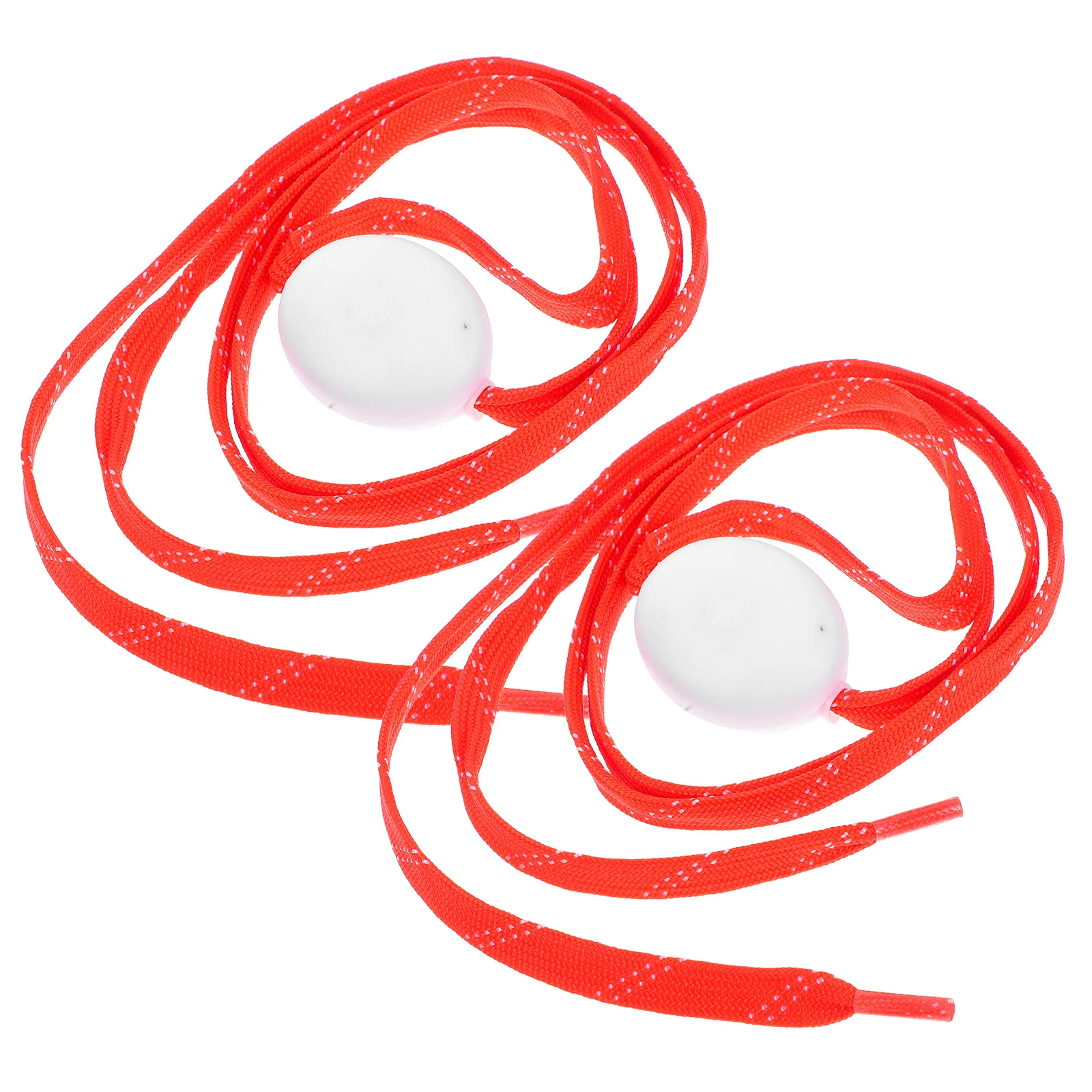 1 زوج LED تضيء أربطة الحذاء 10 LED الخرز مشرق وامض طويلة طرق حزب الجري المشي لمسافات طويلة ركوب الدراجات زينة الأحمر #2