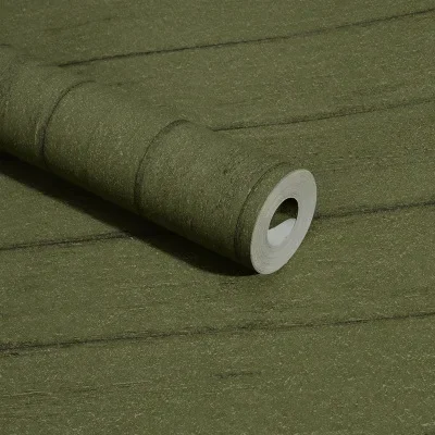 Mediterranean dark green wood grain wallpaper non woven fabric retro clothing store photography background specialty  wallpaper